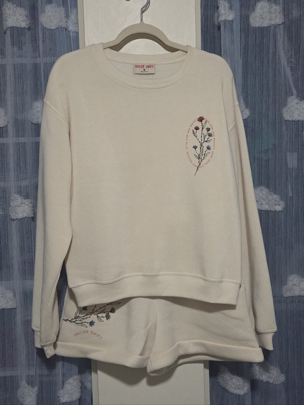 Taylor Swift Red (TV) "Loving Him Was Red" Matching Crewneck & Shorts Set